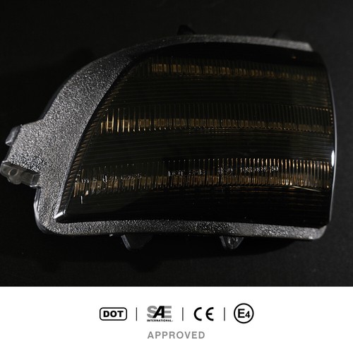 Black Sequential LED Side Mirror Turn Signal Light for 2007-2014 Volvo XC90 XC70 - Picture 5 of 11