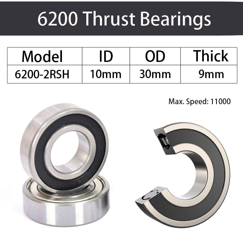2pcs Bandsaw Thrust Bearings Compatible With 14" Jet Ridgid Rockwell