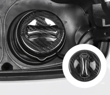 Gloss Real Dry Carbon Fiber Gas Fuel Tank Cap Cover Fits W167 X253 W464 GLB GLA