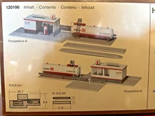 DIESEL ENGINE FUELING STATION w/TRACK INSERTS - HO Scale KIT - FALLER - NEW OOP