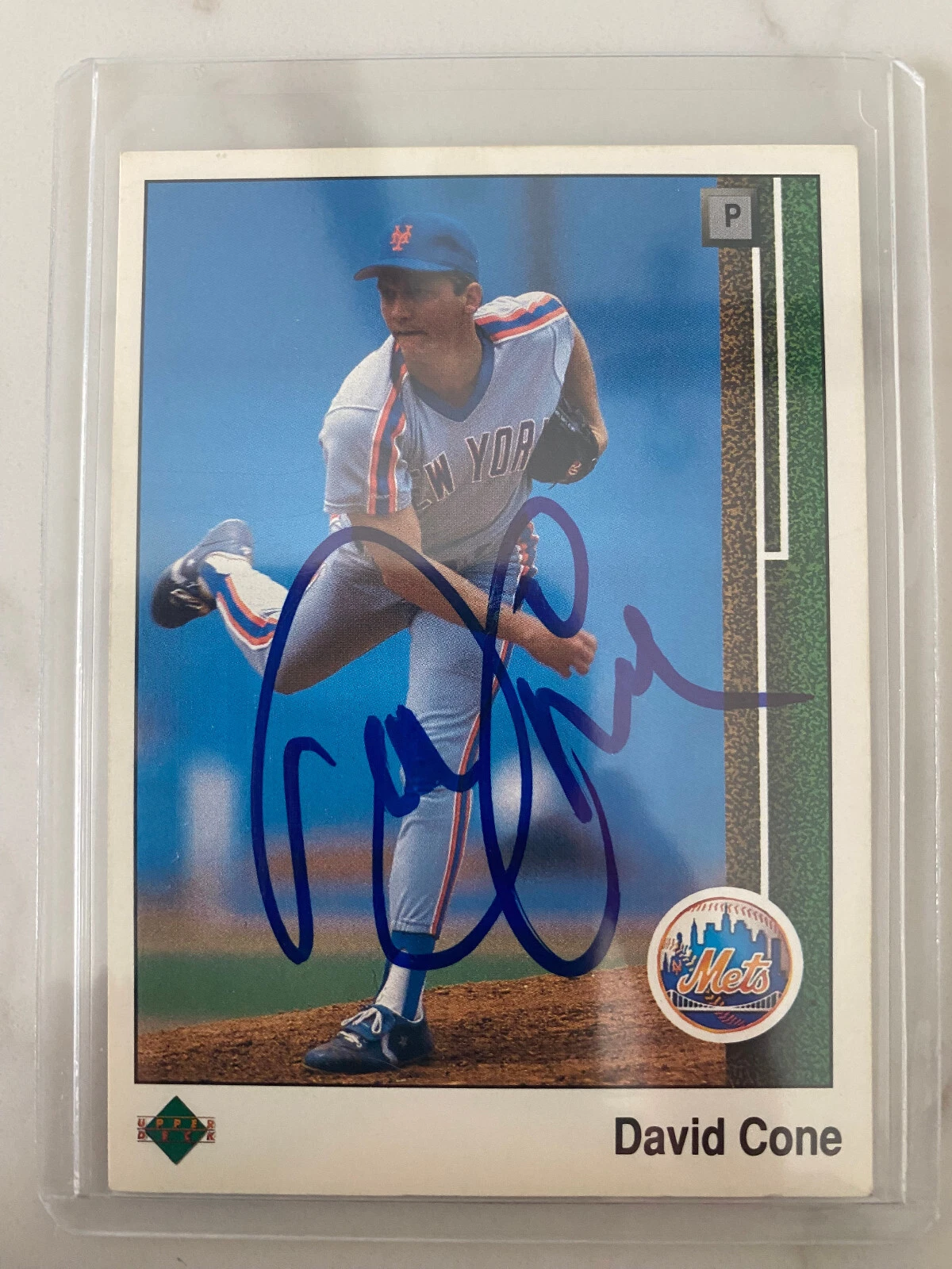 1989 Upper Deck David Cone Autographed Mets Yankees Royals