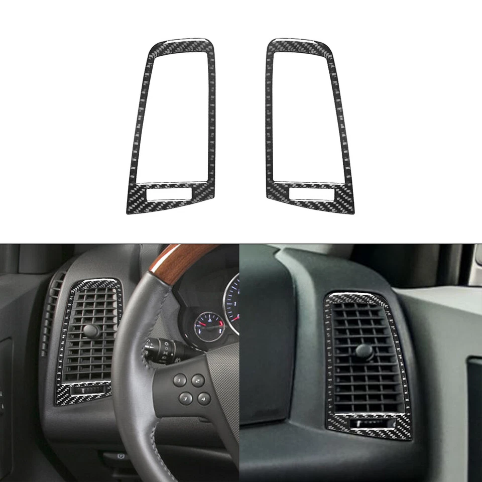 Juego completo de molduras interiores de fibra de carbono 44 piezas para Cadillac CTS 2003-2007 Foto 4 de 4