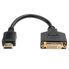 TRIPP LITE P132-08N 8IN HDMI TO DVI CABLE ADAPTER CONVERTER HDMI MALE TO DVI-D F