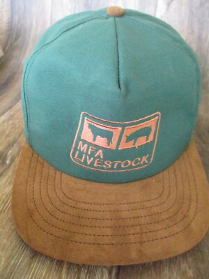 VTG MFA Livestock Missouri Farmers Ass SUEDE BILL LEATHER STRAP MADE IN USA #18