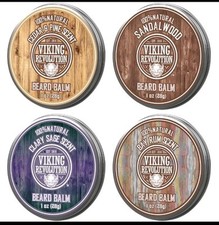 Viking Revolution 4 Beard Balm Variety Pack 1oz Each - Sandalwood Pine Cedar