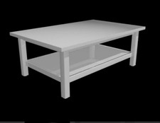 Ikea HEMNES Couchtisch 118 x 75 cm Massivholz weiß sehr guter Zustand