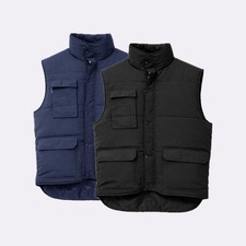 Mens Premium Padded Bodywarmer Gilet Multi Pocket Workwear