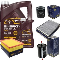 SCT Inspektionspaket 6L Mannol Energy Combi LL 5W-30 FüR Audi A4 2.4 3.0