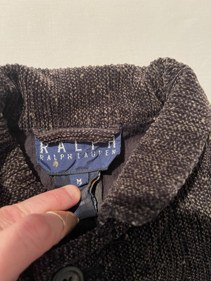 Куртка мужская Ralph Lauren M гонконгская хлопковая твидовая шенильный блейзер рабочая одежда - Изображение 2 из 4