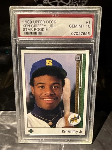 1989 Upper Deck Star Rookie #1 Ken Griffey Jr RC Rookie Gem Mint PSA 10
