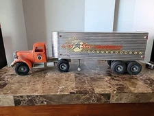 1950s Smith Miller Semi Truck Union Service Teamsters Horses Road Star Fruehauf