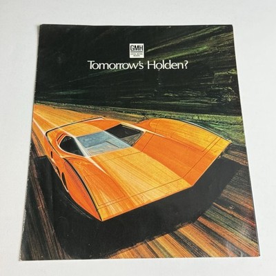 HOLDEN HURRICANE CONCEPT CAR / 6P Folder Prospekt / AUS 1969 / gebrauchter Zustand