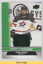 2023 Team Canada Juniors Pride of the Program Green Caden Price #87 READ z6b