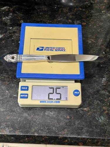 International Royal Danish Sterling Silver Luncheon Knife 8 7/8" No Mono