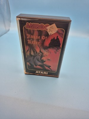 House of Usher (Anirog 1985) ATARI 800 XL XE (Tape, Box, Manual) works 8-bit