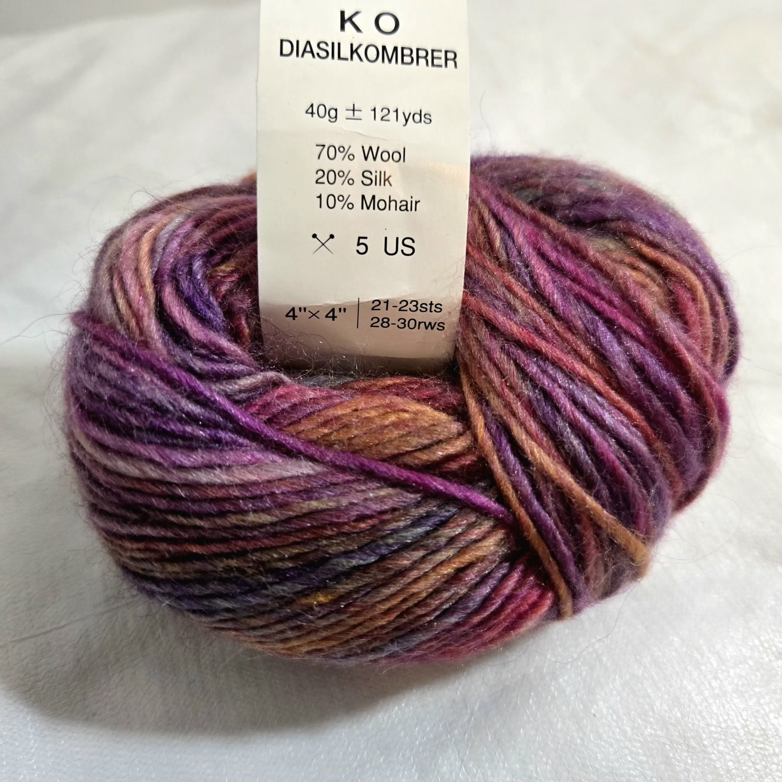 RARE VINTAGE Diakeito Diasilkombrer Yarn Lot Of 2 506 509 Wool Silk Mohair Japan