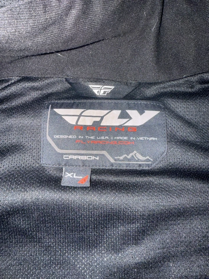 Chaqueta de moto de nieve Fly Racing negra/gris carbono para hombre talla XL - ¡COMO NUEVA! Foto 3 de 3