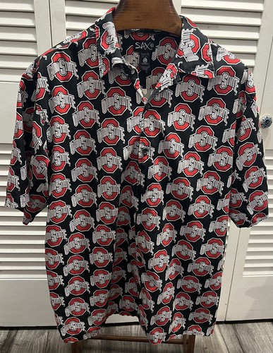 SAX Ohio State Button Down Herren Hemd Größe XXL