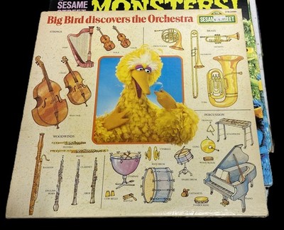 Sesame Street Big Bird Discovers the Orchestra Vinyl LP CTW 22095 VG/VG