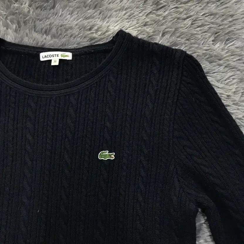 Lacoste Women's Knitted Sweater Dress Size S thumbnail 4