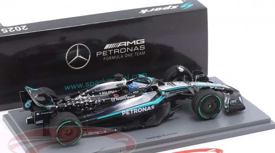George Russell Mercedes 2025 W16 Australia GP Scale 1/43 Spark - Imagen 2 de 4