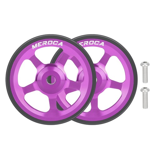 60mm Folding Bike Wheels Aluminum Alloy Rubber Compatible with For Brompton - Picture 10 of 44