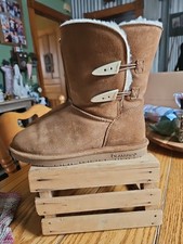 Bearpaw Suede Boots Size 8 Womens Brown