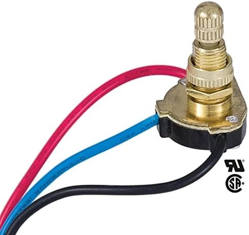 Interruptor giratorio de 3 vías, 4 posiciones, 2 circuitos con perilla extraíble Foto 2 de 3