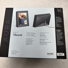 Aura Home Mason 9" Digital Wifi Frame Dual Orientation Graphite AF200-GRPS new
