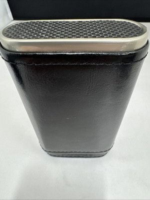 Xikar Envoy Leather Three Cigar Case - Cedar Lined - Black Carbon Fiber - New