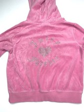 Juicy Couture Forever 21 Pink Velour Hoodie Jacket Crop Zip Hoodie Cotton Size S