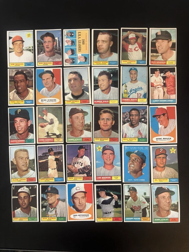 1961 Topps Superstar HOF starter Set(50) Hank Aaron Willie Mays Sandy Koufax Hi# - Image 3 of 4