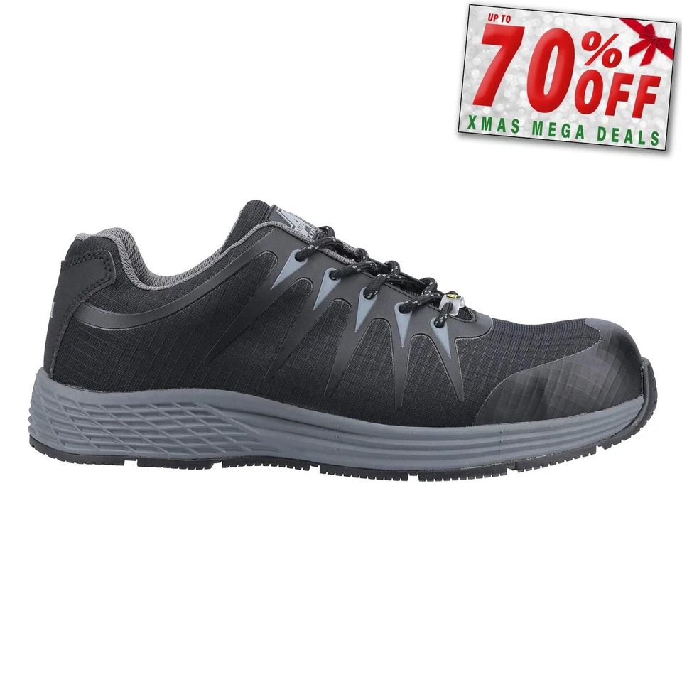 Amblers AS717C Mens Working Outdoor Lightweight Safety Trainer Black