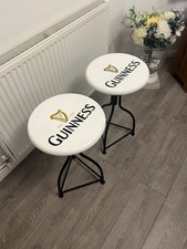 Bar Stools X2 Guinness Logo Painted On   St  Patrick&rsquo;s day