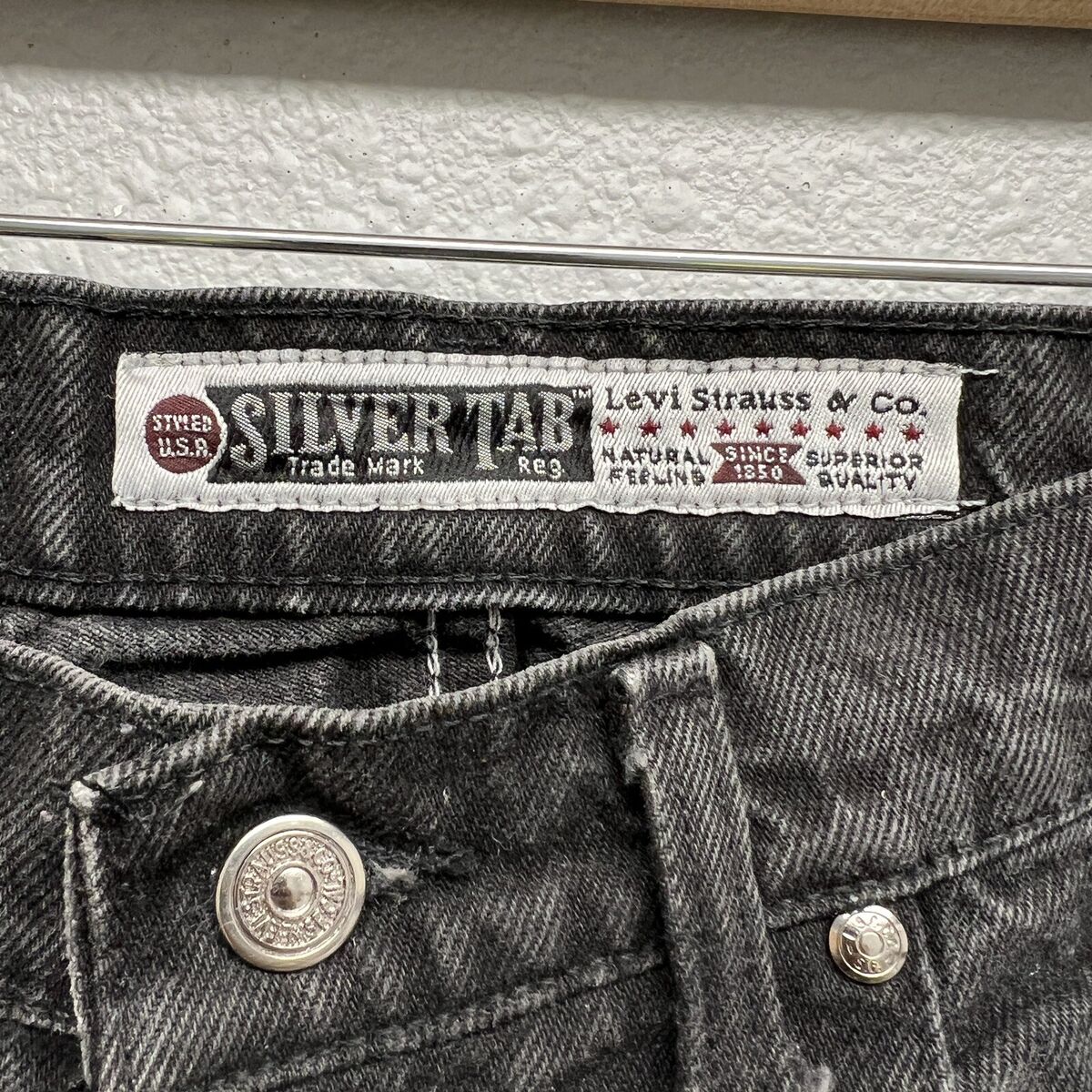 Vintage 90s Levi's Silvertab 560 Charcoal Black Denim Jeans Vintage 90s Levi's Silvertab 560 Charcoal Black Denim Jeans