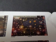 FRANCE 2021, ETOILES LUMIERE ESPACE, GALAXIES, timbre AUTOADHESIF, neuf**, MNH