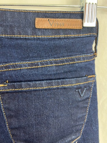 19v69 Versace Italia Ropa Deportiva SRL Jean 28x28 Dama 0/25 Azul Delgado - Imagen 1 de 6