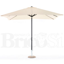 Ombrellone da giardino in alluminio con palo centrale 3x2 mt Garden Ecrù