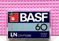 BASF  LN LOW NOISE 60  TYPE I   1978  JAPAN   BLANK CASSETTE TAPE (1) (SEALED)