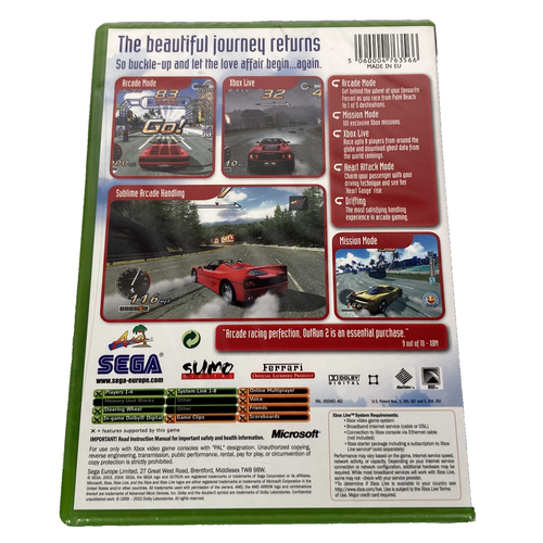 OutRun 2 Xbox Original Game (2003) PAL Brand New & Factory Sealed - Sml Tear - Picture 2 of 21