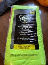Microfiber Multi-Purpose Surface Cleaning Towels 30 Pack Greem Blue Orange NIP