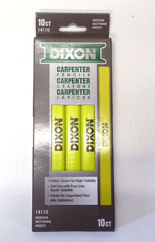 Dixon Carpenter Pencil 20 CT 2 packs of 10 Medium Yellow 14110 New eBay