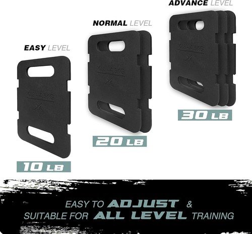 Kompakte 20 Pfund Ruck Hantelscheibe - Ideal für Rucking, Kniebeugen & Kettlebell Schaukeln - Bild 6 von 8