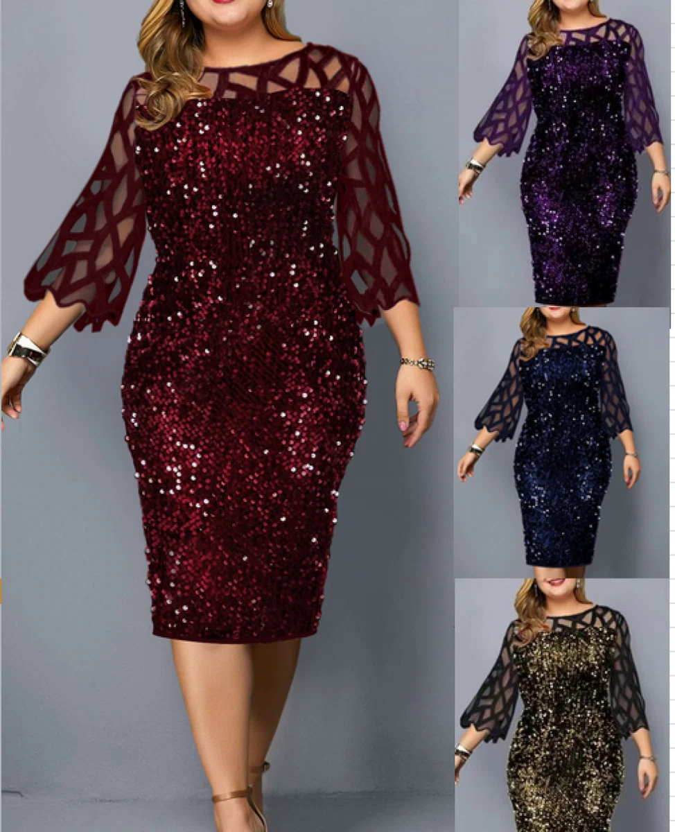 Ladies sparkly top dresses uk