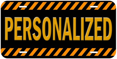 Danger 002 Any Name Personalized Novelty Car License Plate - 第 3/5 張圖片
