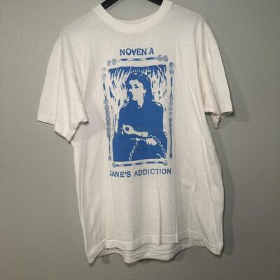 Remake 90s Janes Addiction Novena Shirt, alternative rock band, white shirt