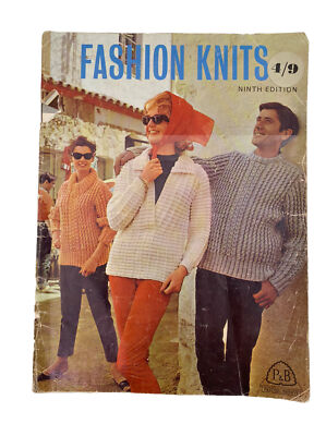 Patons & Baldwins Fashion Knits Ninth Edition Vintage Patterns 1960s