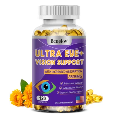 BCUELOV Ultra Eye Vision Support With Increased Absorption 8605mg Antioxidant Support