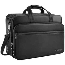17 inch Laptop Bag Travel Briefcase with Organizer Expandable Large Hybrid for
