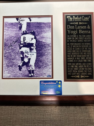 Authentic Yogi Berra Autograph & Don Larsen World Series Perfect Game Certified - Picture 8 of 12